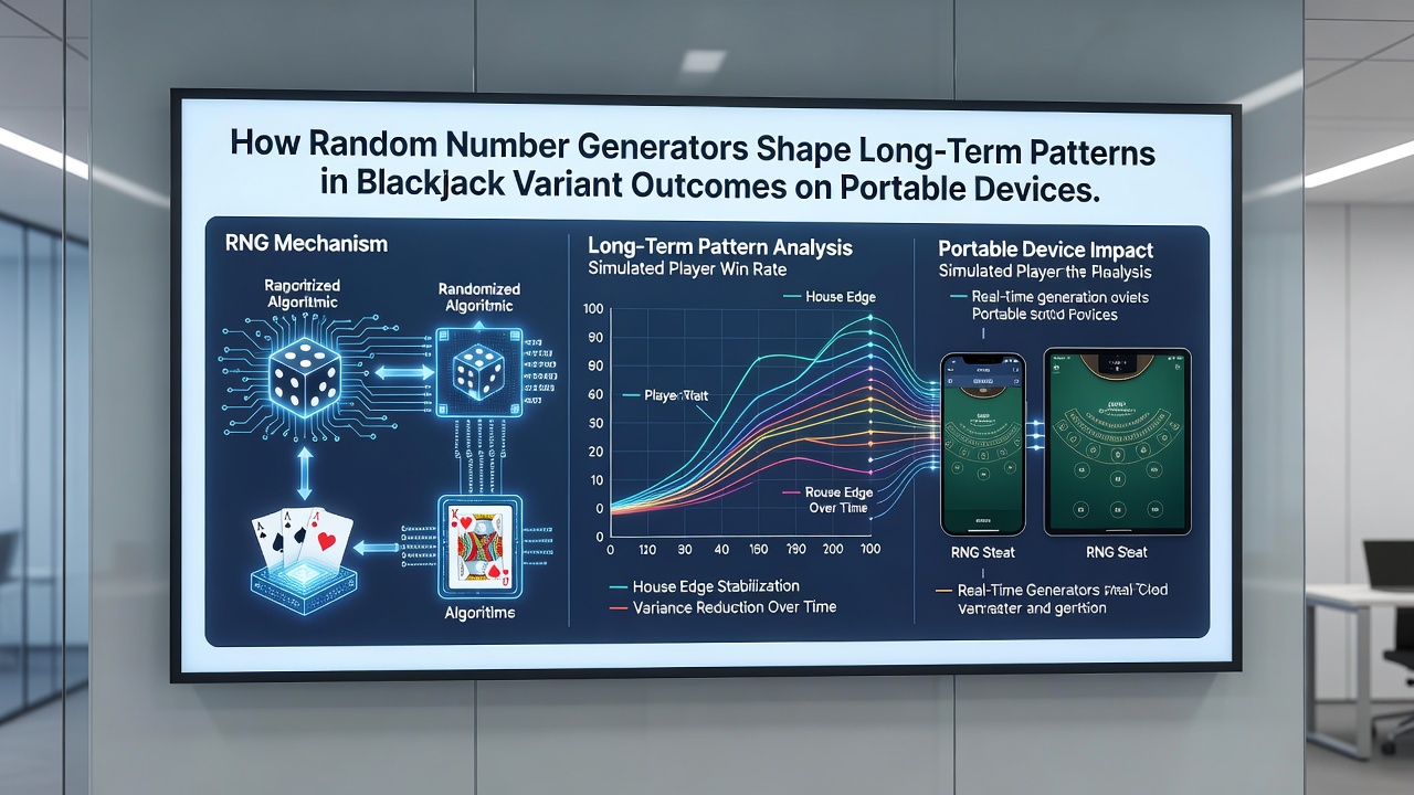 Analyse von RNG-Sequenzen in einer mobilen Blackjack-Session auf einem Tablet